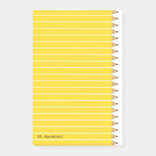 Nytt vässat ritar tillfogar namn 4 x 6 post-it block