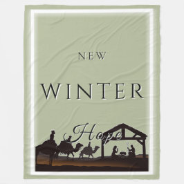 Nytt vinterhopp med nyskapande scen II Fleecefilt