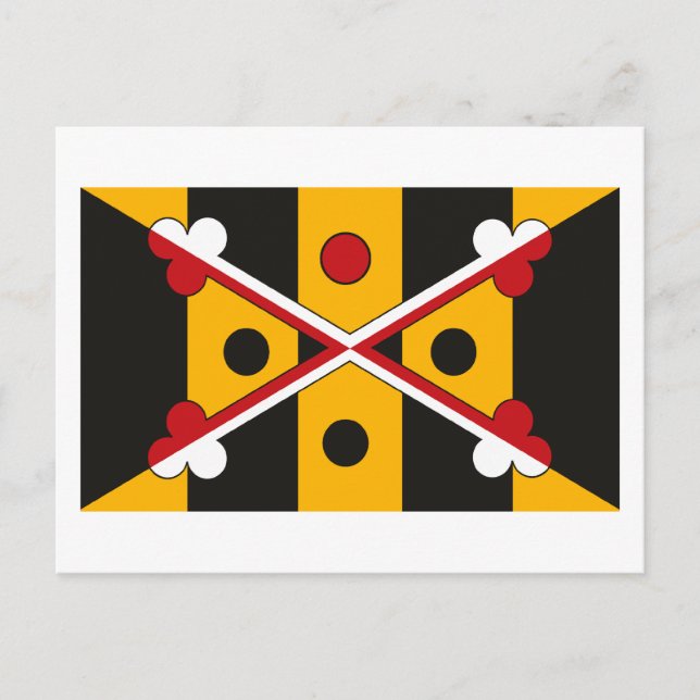 Nytt vykort för Maryland Flagga (Framsida)