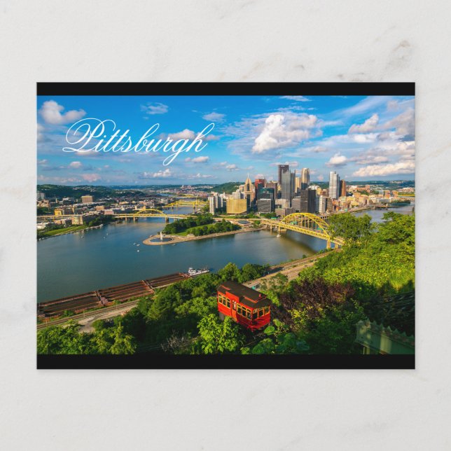 Nytt vykort Pittsburgh-foto (Framsida)