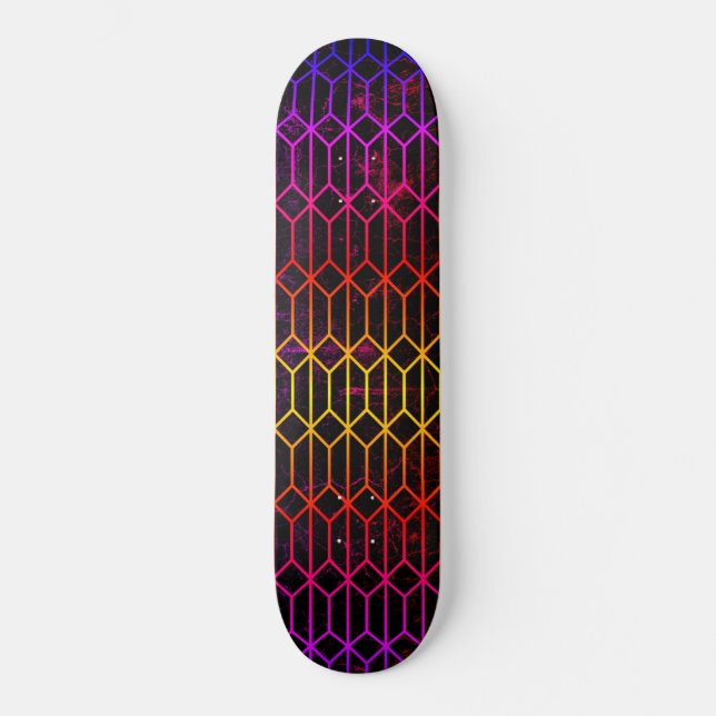 Nytt Wave Geometro RUD Mini Skateboard Bräda 18,5 Cm (Framsida)