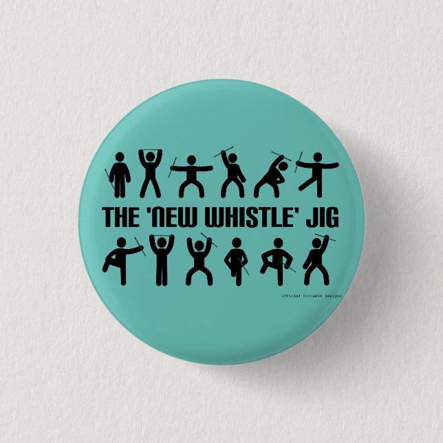 Nytt Whistle Jig Pin Badge Knapp (Framsida)