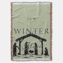 Nytt Winter Hope Ntivity Scene I Filt