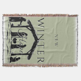 Nytt Winter Hope Ntivity Scene I Filt