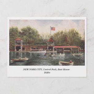 NYTT YORK CITY Central Park Boat House-vykort Vykort
