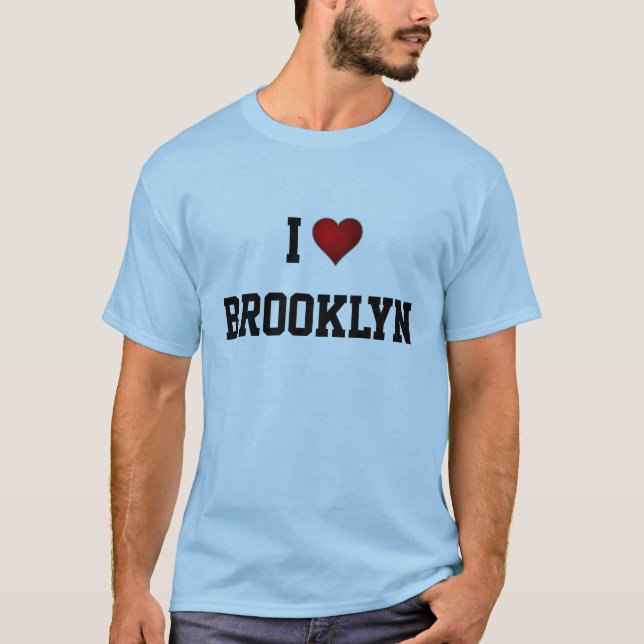 NYTT YORK: I Kärlek Brooklyn Tee (Framsida)