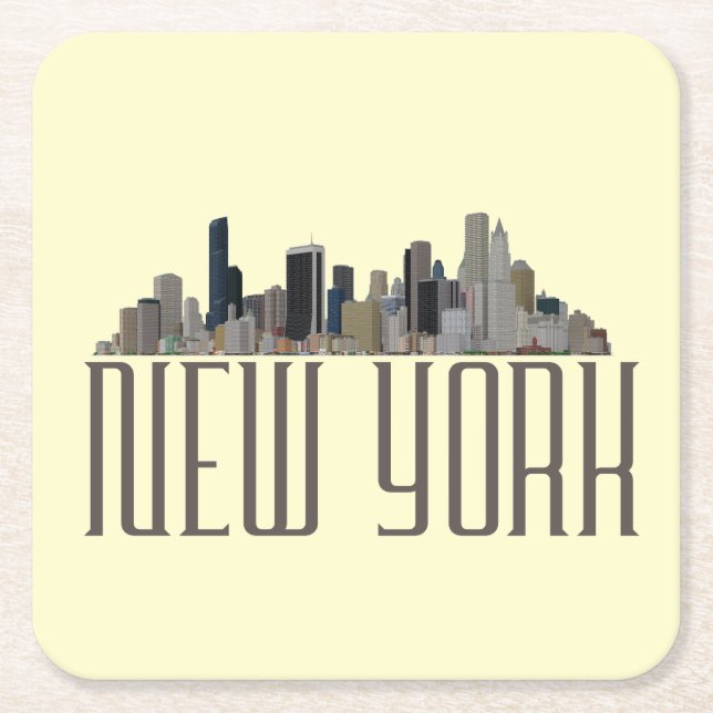 NYTT YORK UNDERLÄGG PAPPER KVADRAT (Framsidan)