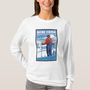 Nytt YorkSkier beundra beskådar T-shirt