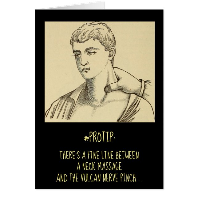 Nytta massage Therapy Nacke Hälsningskort (Framsidan)