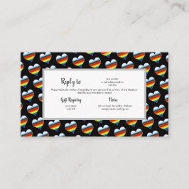 Nyttjandekort för Rainbow Heart Mönster Tilläggskort