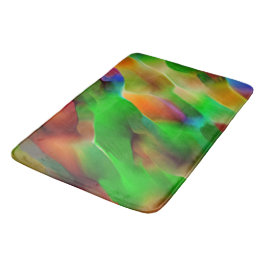 Nyttjanderätt och färgad, grönt dominerar badrumsmatta