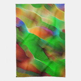 Nyttjanderätt och färgad, grönt dominerar kökshandduk