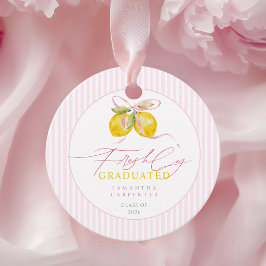 nyutexaminerad Citron rosa band examensfirande FES Gåvor Etiketter