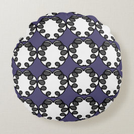 Nyvästlig utformning av mandala mönster rund kudde