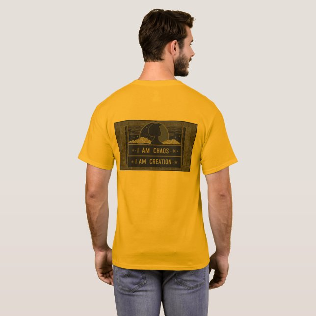Nyx Goddess Quote - jag är Chaos jag är skapare T Shirt (Hel baksida)