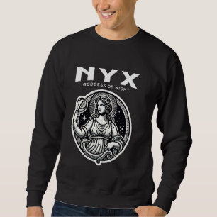 Nyx Grekiska gudinna från Nattens antika grekiska  Lång Ärmad Tröja