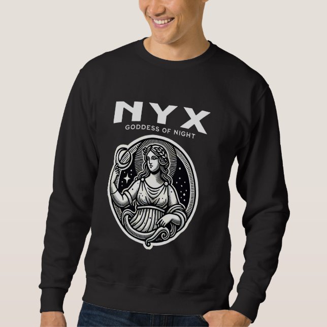 Nyx Grekiska gudinna från Nattens antika grekiska  Lång Ärmad Tröja (Framsida)
