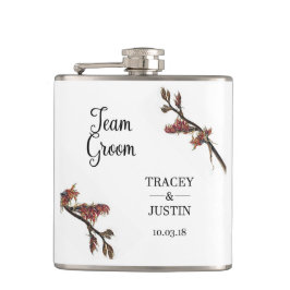 nyzeeländsk kolv av lin och blomma fickplunta