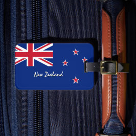 Nyzeeländska myntmärken, patriotiska Kiwi Flagga Bagagebricka
