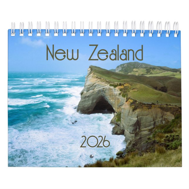 Nyzeeländska sydöns kalender 2026 (Omslag)