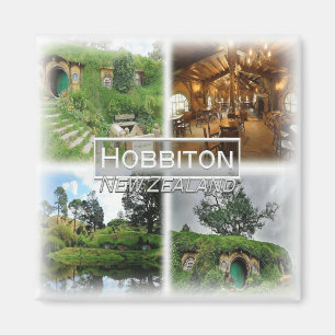NZ0021 Oceanien, Nya Zeeland, Hobbiton, kylskåp Magnet