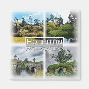 NZ0022 Oceanien, Nya Zeeland, Hobbiton, kylskåp Magnet