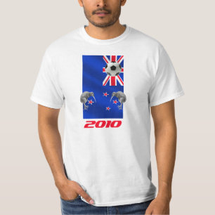 NZ 2010 alla vitfotbollgåvor T-shirt