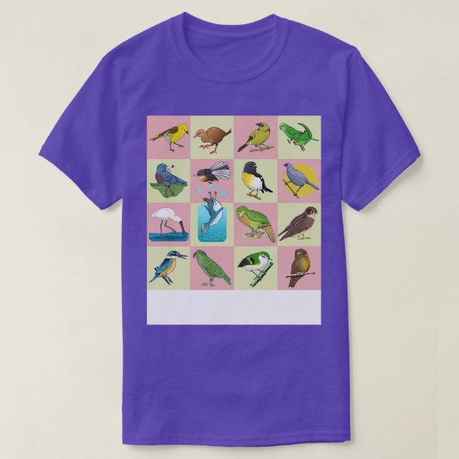 NZ BIRD MÖNSTER T SHIRT (Design framsida)