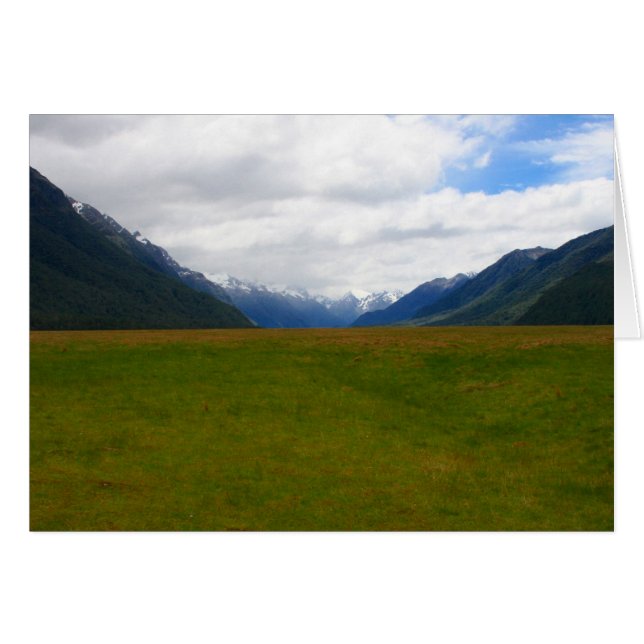 nz fält hälsningskort (Framsidan Horizontal)