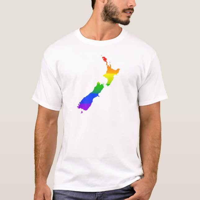 NZ-gay pride T Shirt (Framsida)