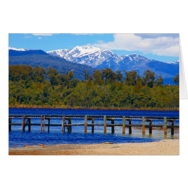 nz jetty hälsningskort (Framsidan Horizontal)