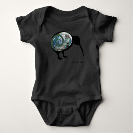 NZ KIWI BIRD PAUA SNÄCKA FERN KORU NEW ZEALAND KID T SHIRT