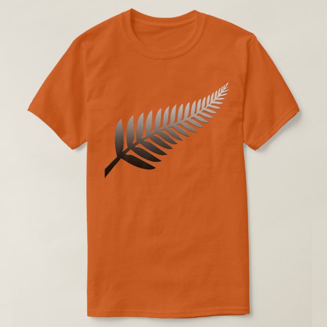 NZ Kiwi Silver Fern för Kiwis T Shirt (Design framsida)