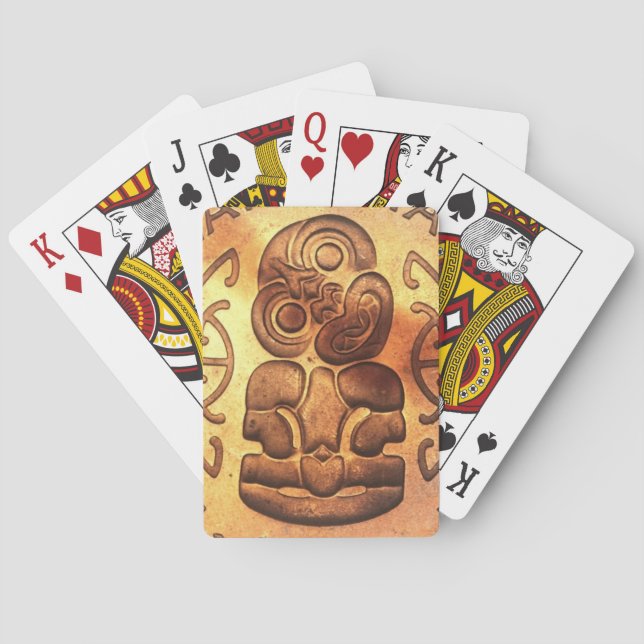 NZ Maori Hei Tiki Tuonga Pounamu Art Kortlek (Baksidan)