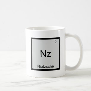 Nz - Nietzsche Funny Inslag kemi Symbol Tee Kaffemugg