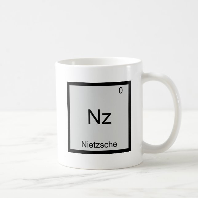 Nz - Nietzsche Funny Inslag kemi Symbol Tee Kaffemugg (Höger)