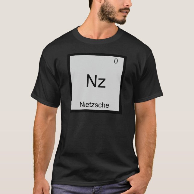 Nz - Nietzsche Roligt Element Kemi Symbol T-shirt (Framsida)