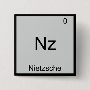 Nz - Nietzsche Roligt Element Kemi Symbol T-shirt Knapp