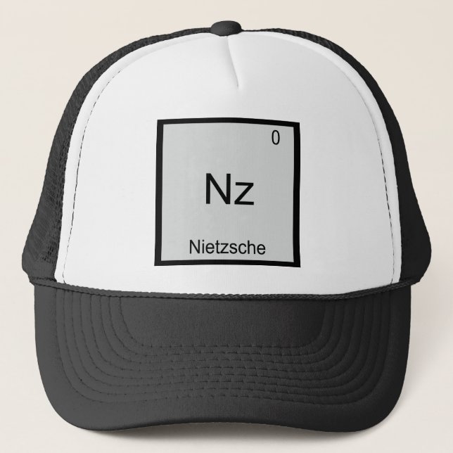Nz - Nietzsche Roligt Element Kemi Symbol Tröja Truckerkeps (Framsida)