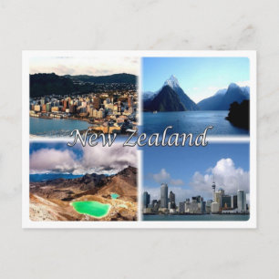 NZ Nya Zeeland Vykort