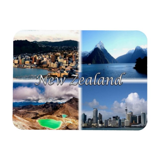 NZ Nya Zeeland - Wellington - Magnet (Horisontell)