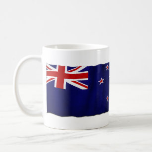 NZ Patriotic Flagga of New Zealand for Kiwis Kaffemugg