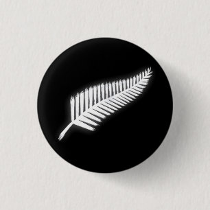 NZ Silver Fern National Emblem Patriotic Button Knapp