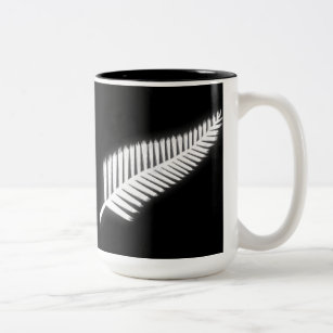 NZ Silver Fern National Emblem Patriotic Gift Två-Tonad Mugg