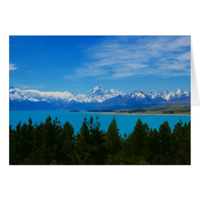 nz sjö vy hälsningskort (Framsidan Horizontal)