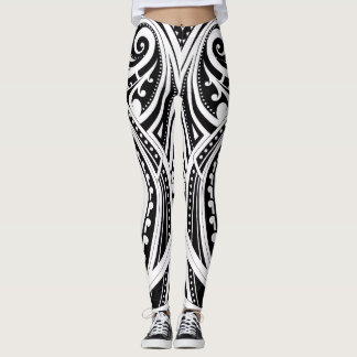 NZKULTURE-utbildare med unik Māori-design Leggings