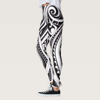 NZKULTURE-utbildare med unik Māori-design Leggings