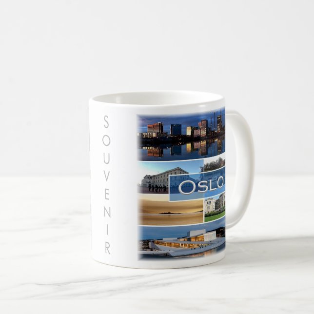 O006 OSLO, Norge, Europa Kaffemugg (Framsida höger)