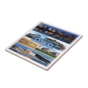 O006 OSLO, Norge, Europa Kakelplatta