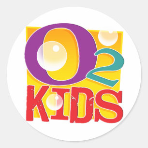 O2 Kids Stickers Runt Klistermärke